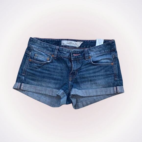 L.O.G.G. by H&M Short Rolled Hem Denim Shorts | Sz 28 - Picture 1 of 5